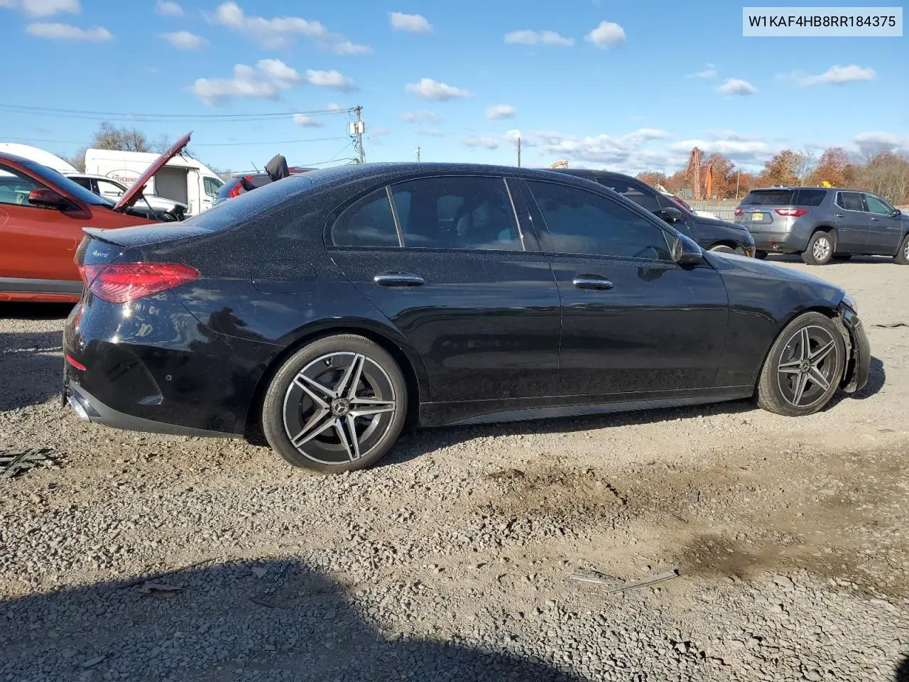 W1KAF4HB8RR184375 2024 Mercedes-Benz C 300 4Matic