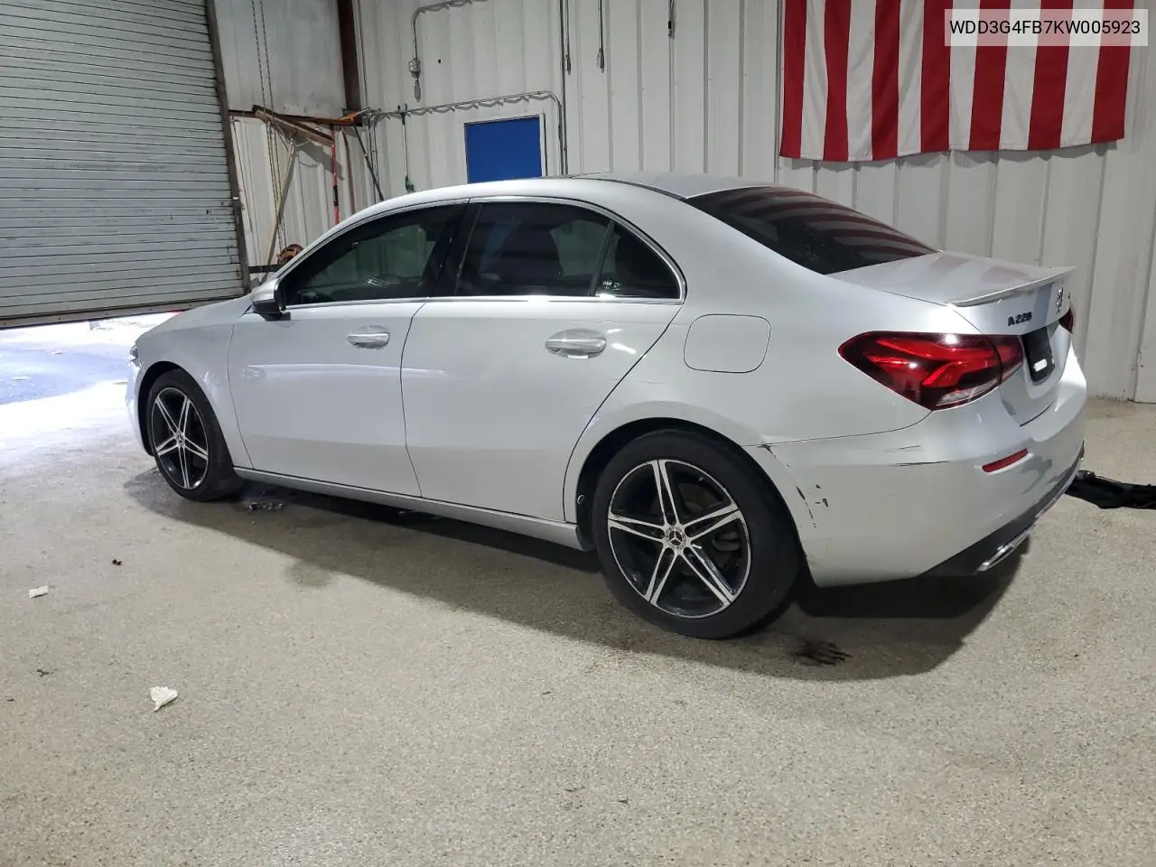 WDD3G4FB7KW005923 2019 Mercedes-Benz A 220 4Matic