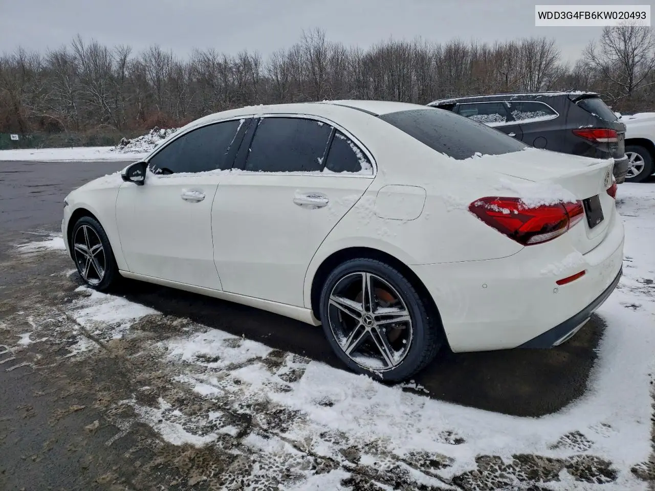WDD3G4FB6KW020493 2019 Mercedes-Benz A 220 4Matic