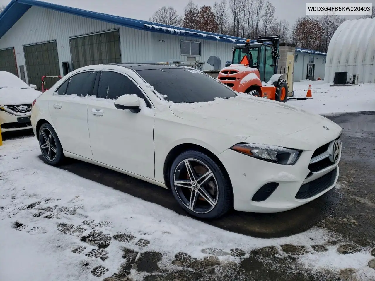 WDD3G4FB6KW020493 2019 Mercedes-Benz A 220 4Matic