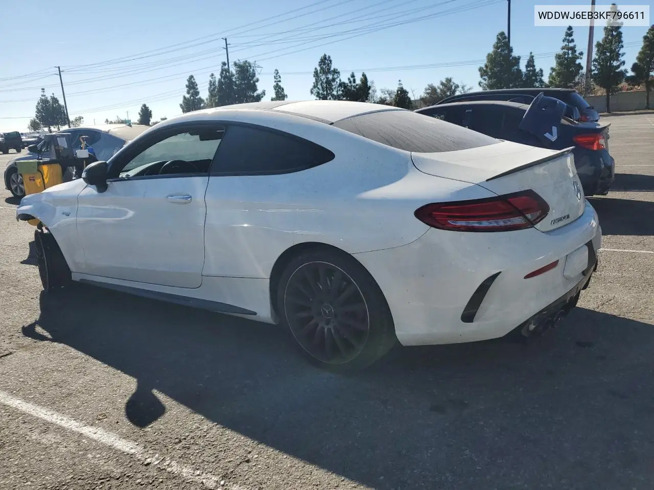 WDDWJ6EB3KF796611 2019 Mercedes-Benz C 43 Amg
