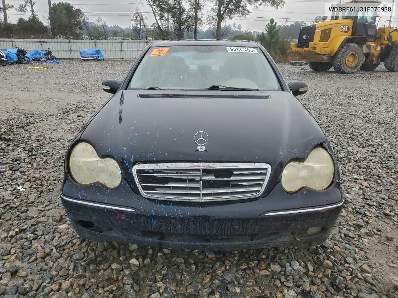 WDBRF61J31F076938 2001 Mercedes-Benz C 240