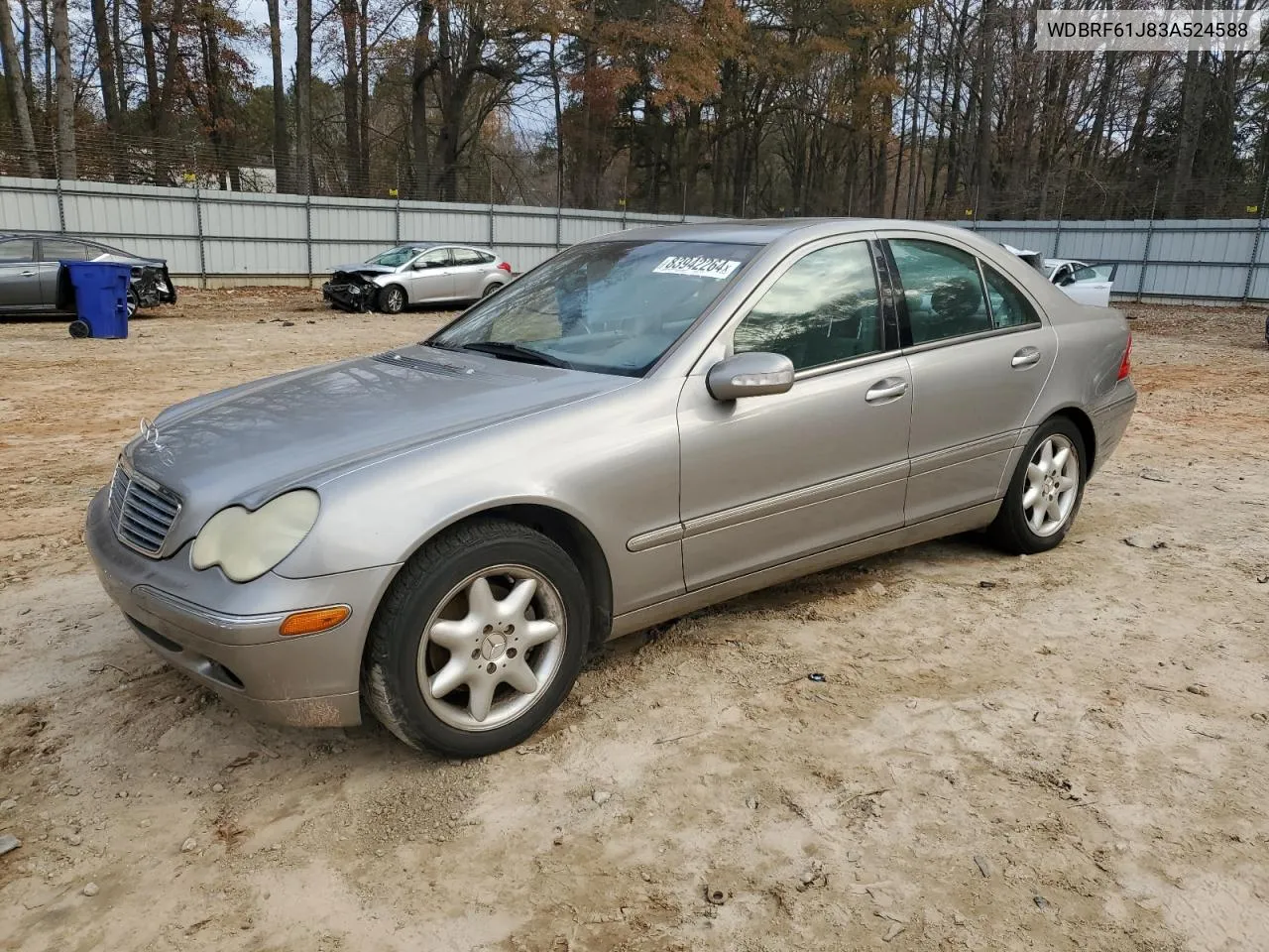 2003 Mercedes-Benz C 240 VIN: WDBRF61J83A524588 Lot: 83942264