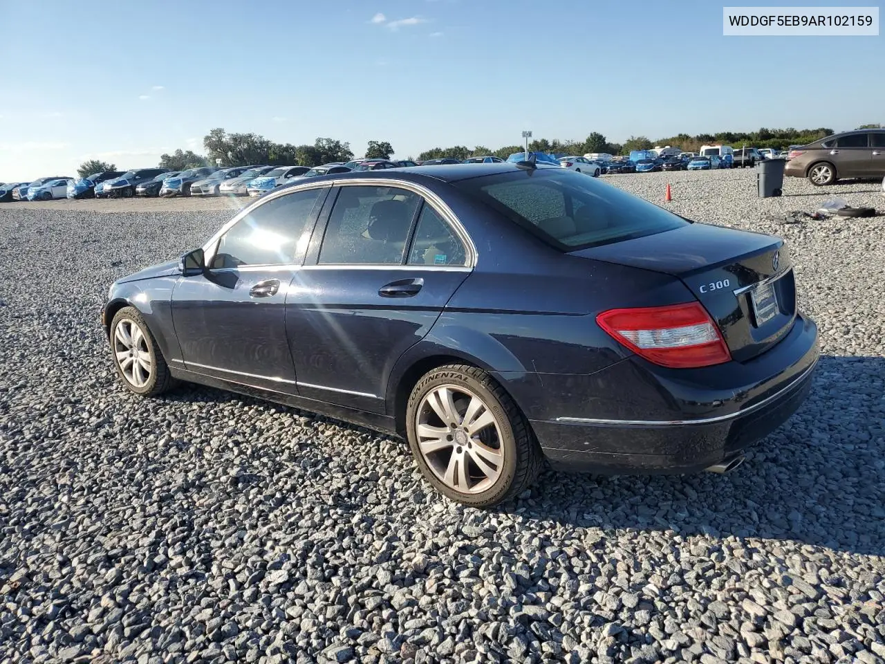 WDDGF5EB9AR102159 2010 Mercedes-Benz C 300