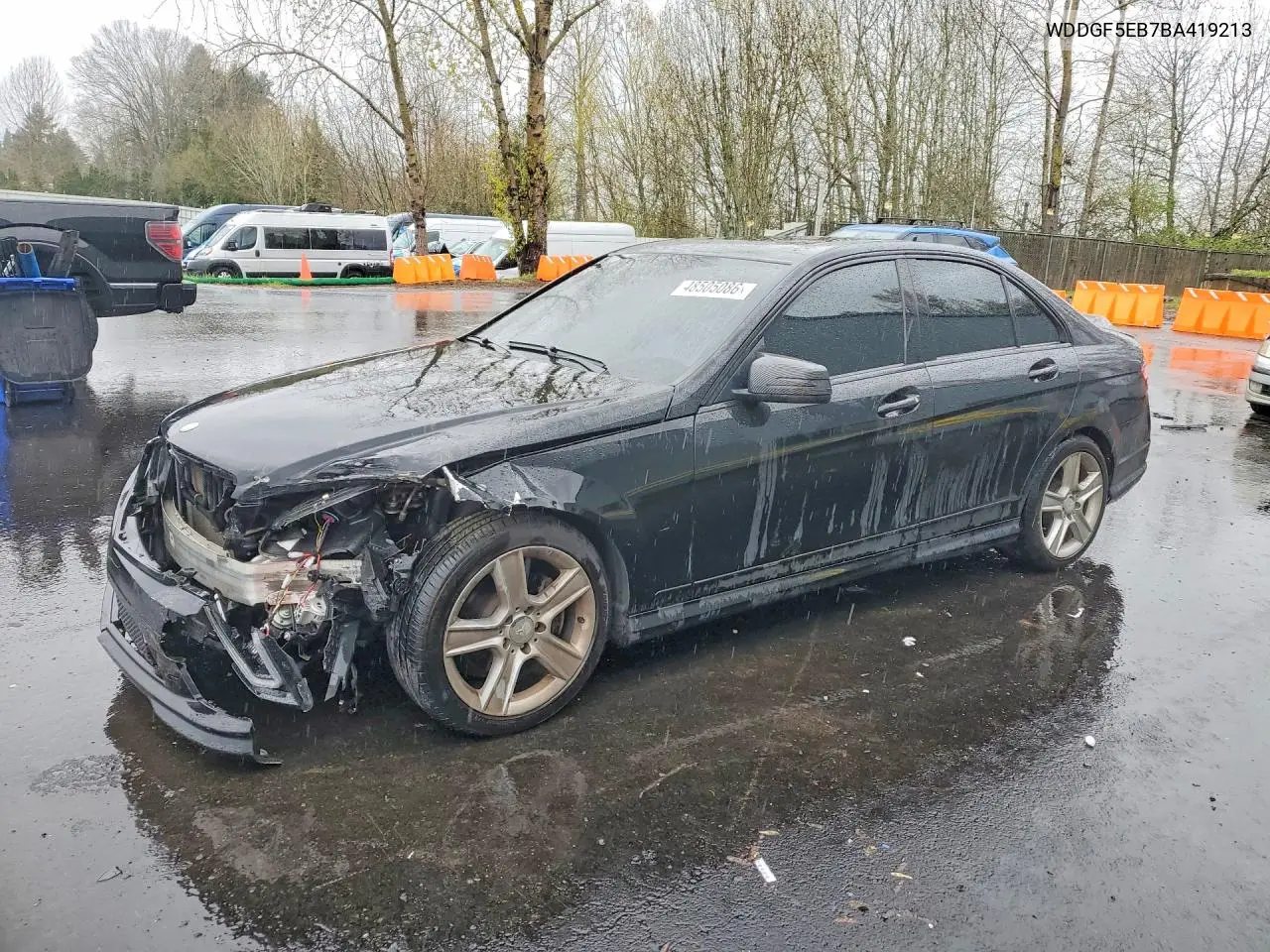 2011 Mercedes-Benz C 300 VIN: WDDGF5EB7BA419213 Lot: 48505086