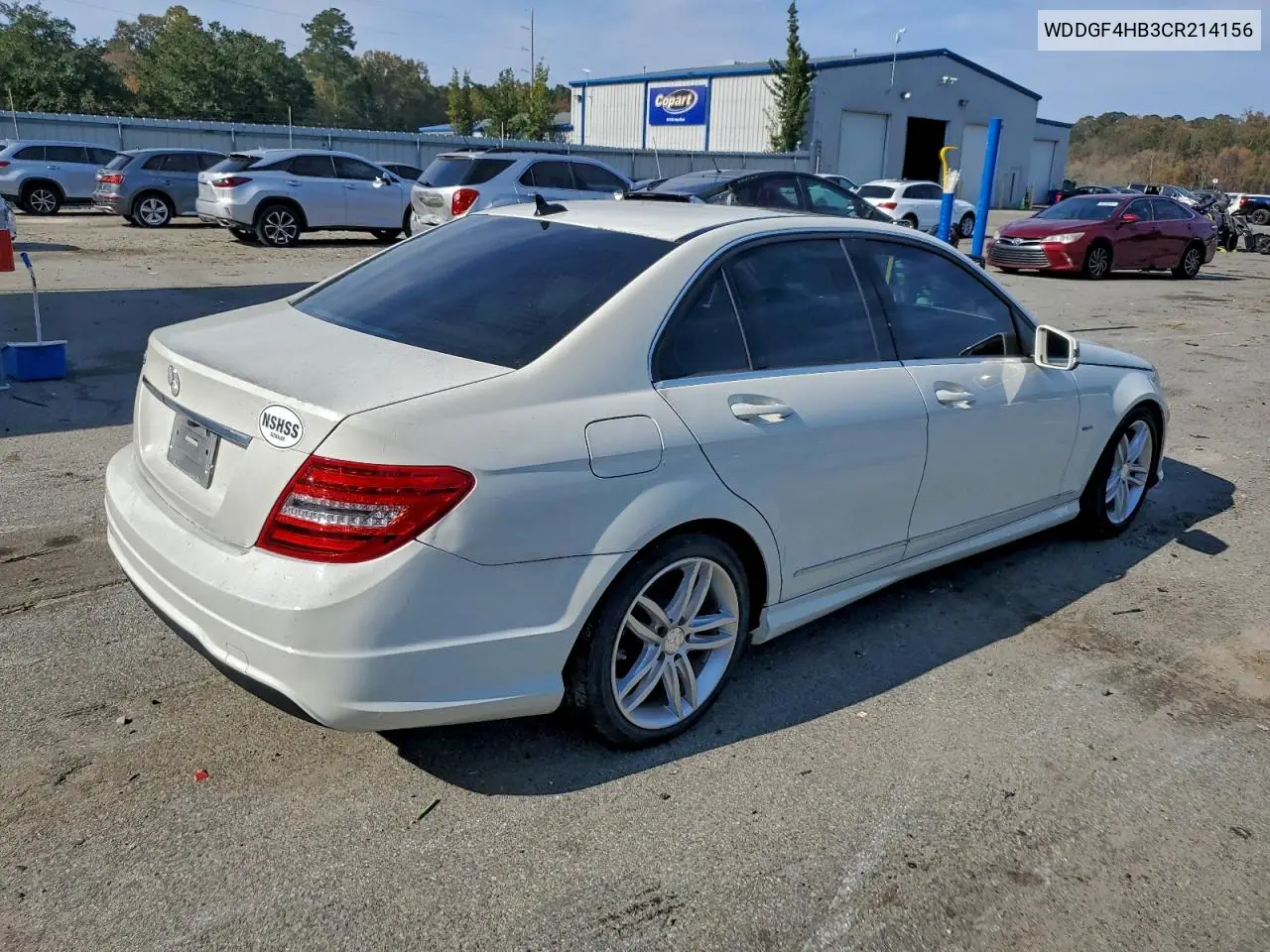 WDDGF4HB3CR214156 2012 Mercedes-Benz C 250