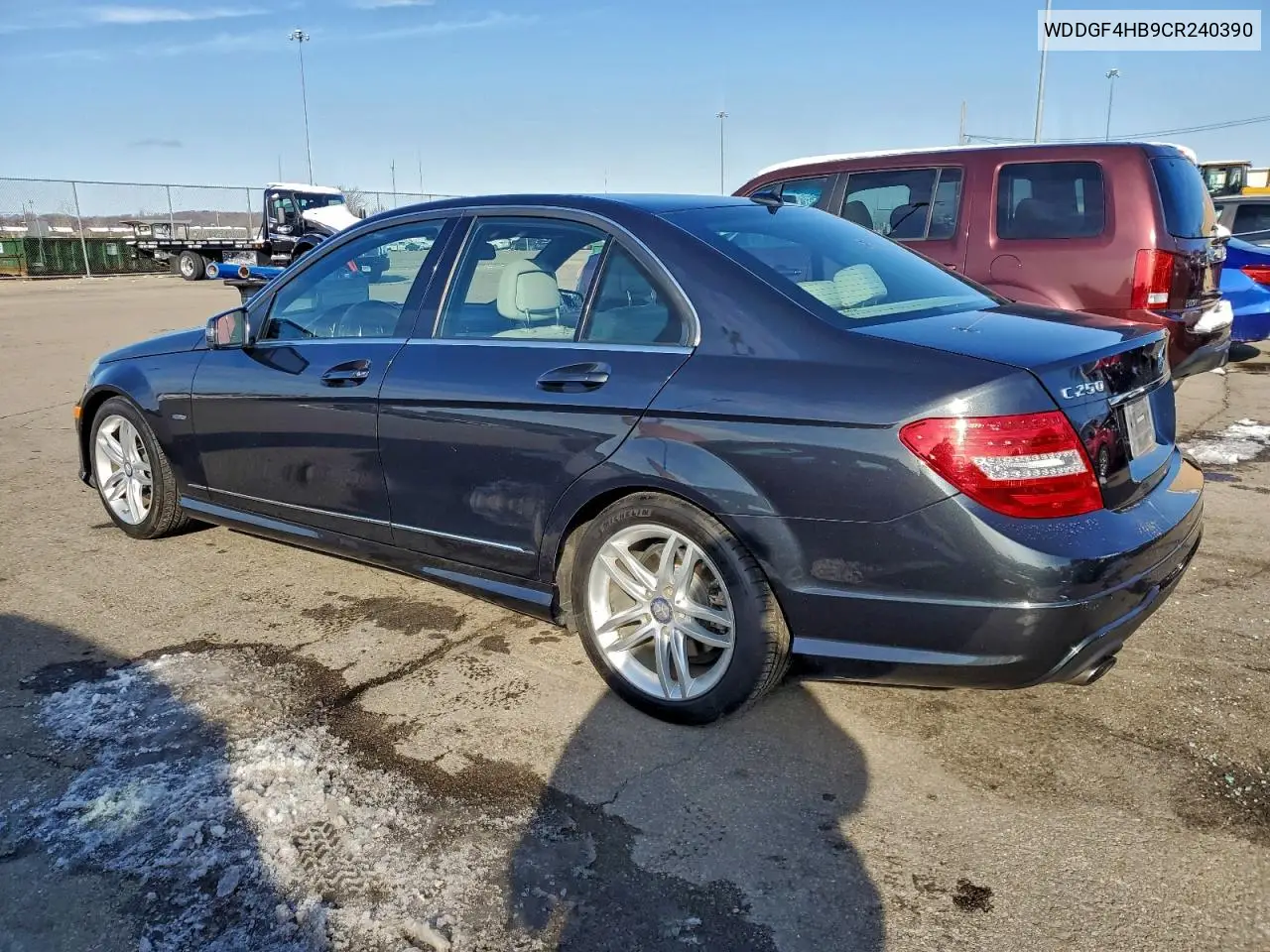 WDDGF4HB9CR240390 2012 Mercedes-Benz C 250