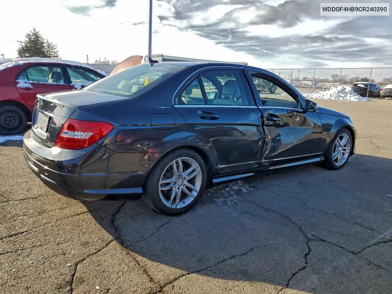 WDDGF4HB9CR240390 2012 Mercedes-Benz C 250