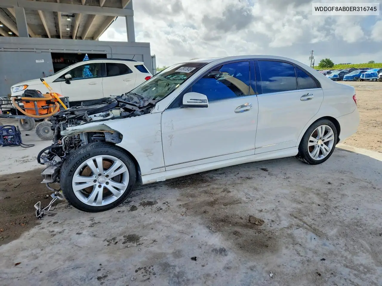 WDDGF8AB0ER316745 2014 Mercedes-Benz C 300 4Matic