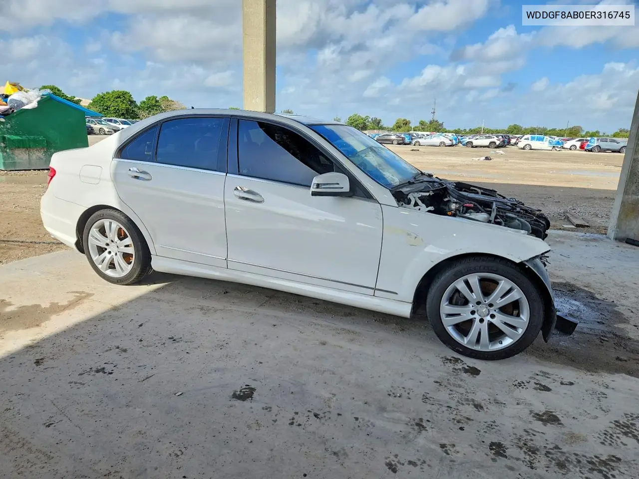 WDDGF8AB0ER316745 2014 Mercedes-Benz C 300 4Matic