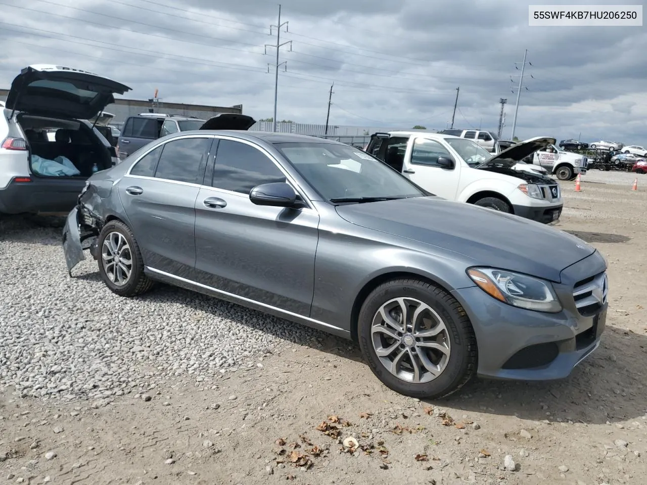 55SWF4KB7HU206250 2017 Mercedes-Benz C 300 4Matic