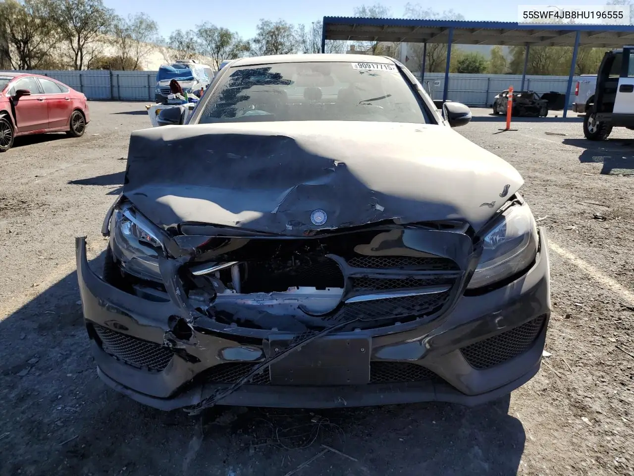 2017 Mercedes-Benz C 300 VIN: 55SWF4JB8HU196555 Lot: 90917715