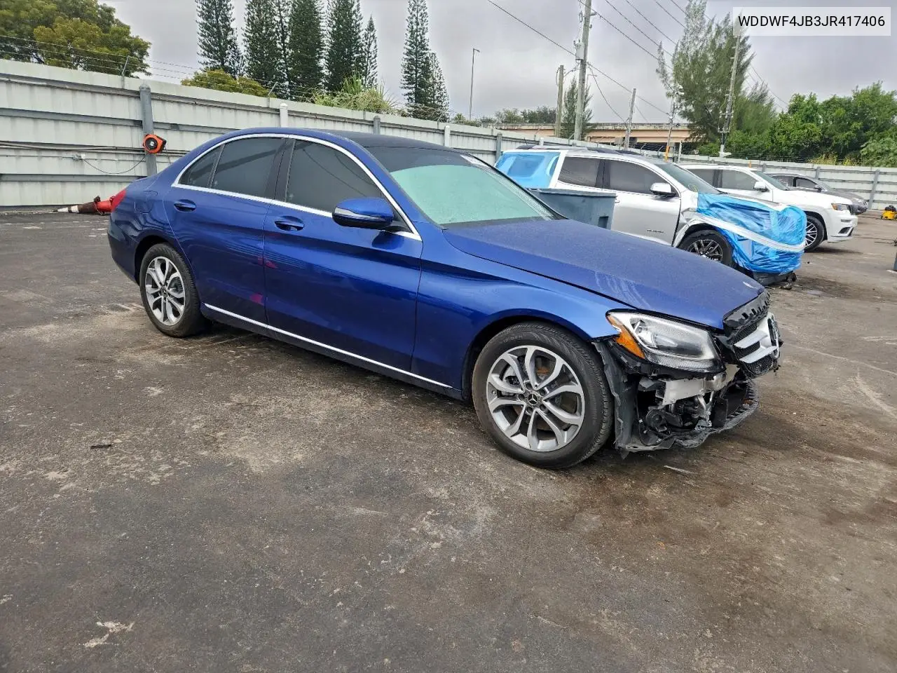 WDDWF4JB3JR417406 2018 Mercedes-Benz C 300