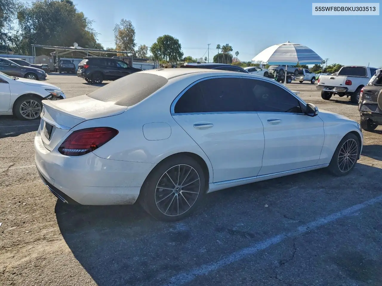 55SWF8DB0KU303513 2019 Mercedes-Benz C 300