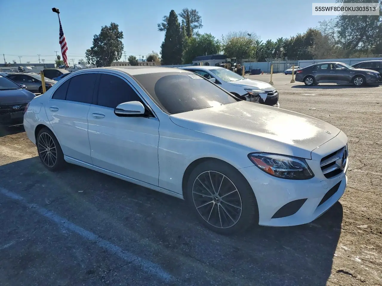 55SWF8DB0KU303513 2019 Mercedes-Benz C 300