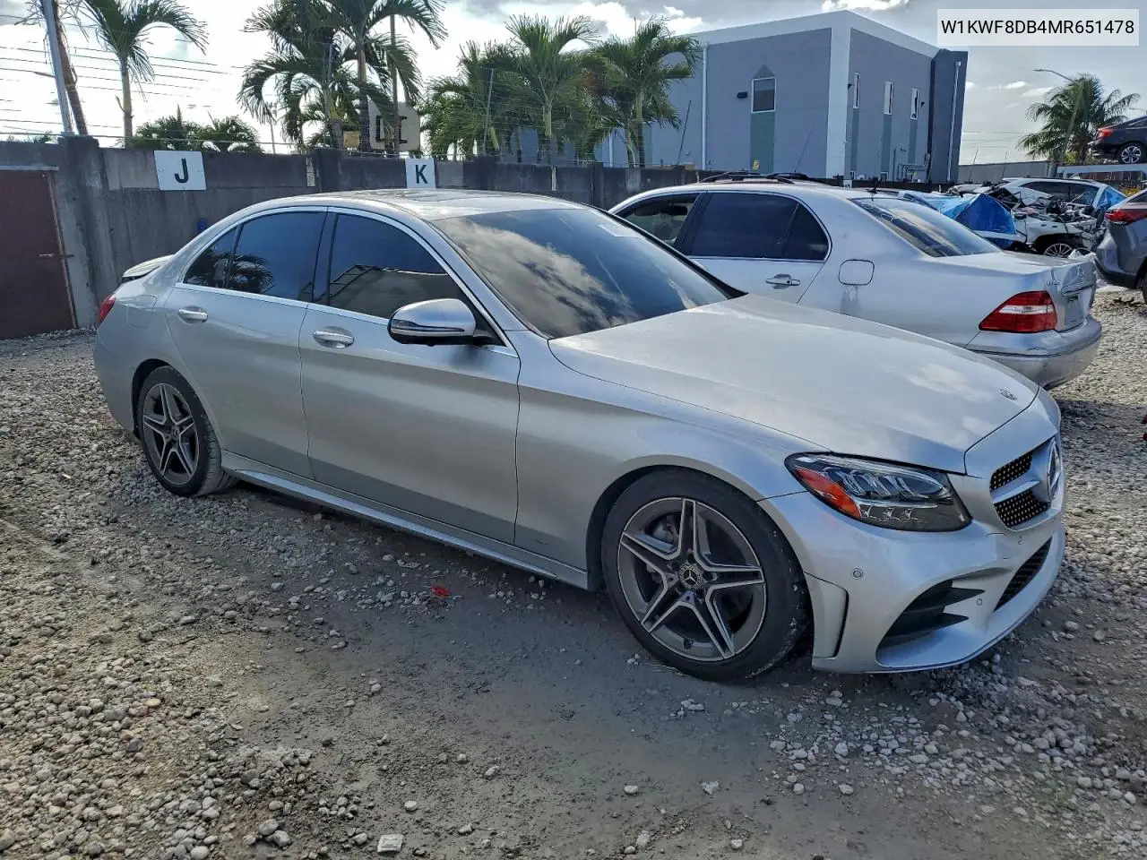 W1KWF8DB4MR651478 2021 Mercedes-Benz C 300