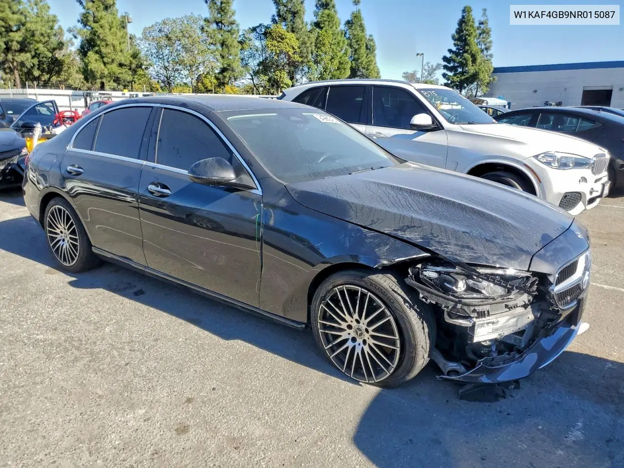 W1KAF4GB9NR015087 2022 Mercedes-Benz C 300