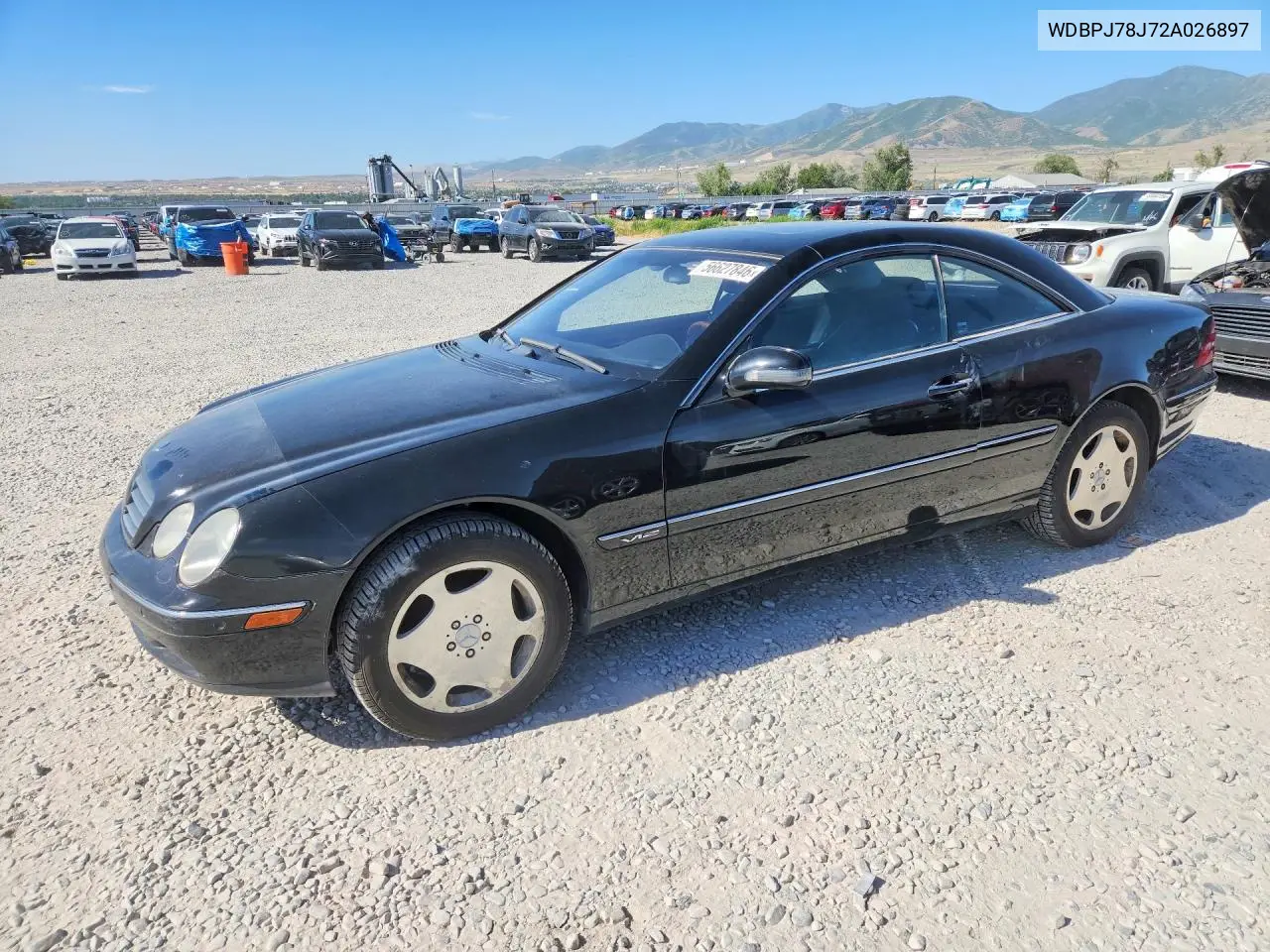 2002 Mercedes-Benz Cl 600 VIN: WDBPJ78J72A026897 Lot: 56627846