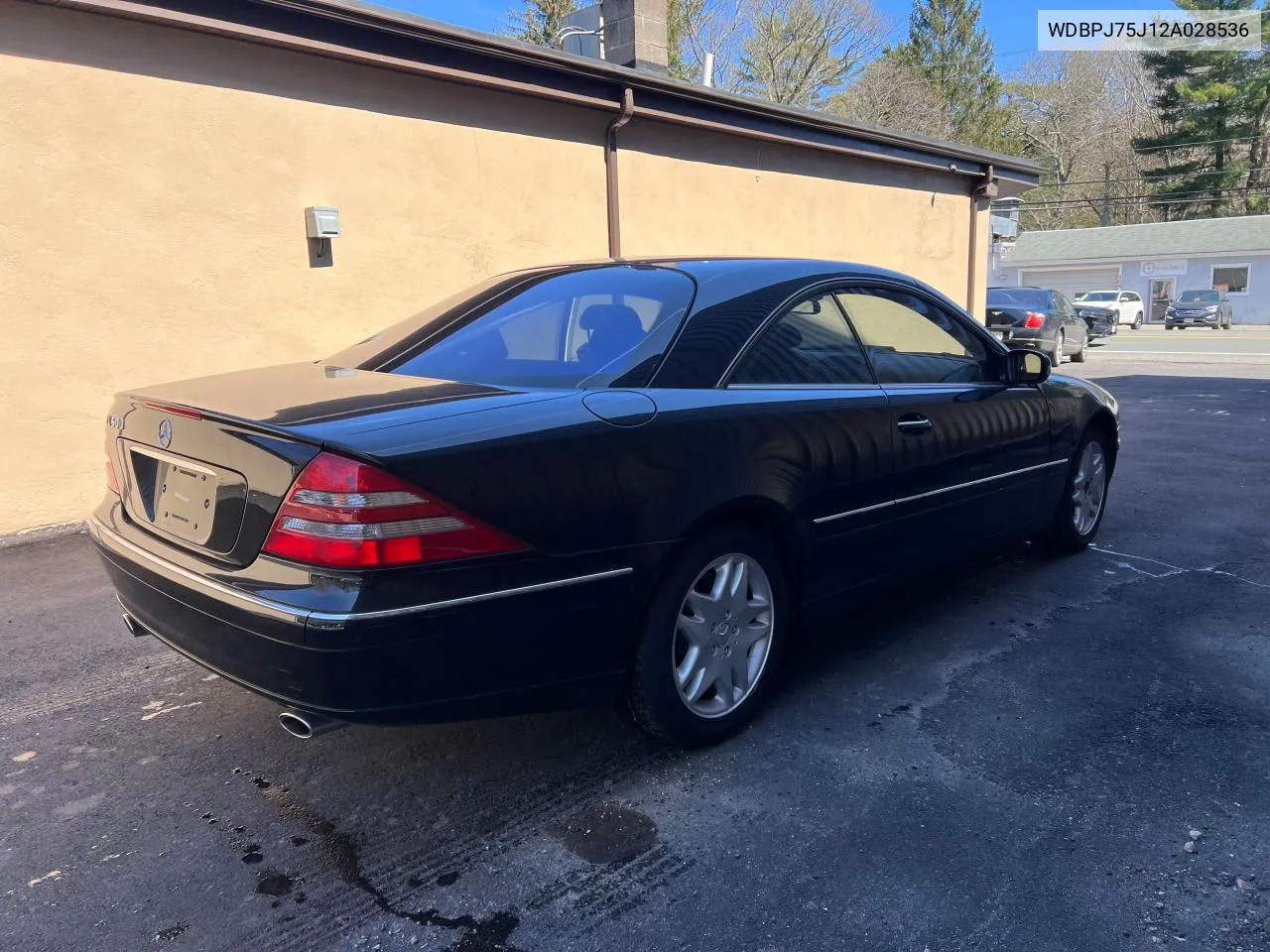 WDBPJ75J12A028536 2002 Mercedes-Benz Cl 500