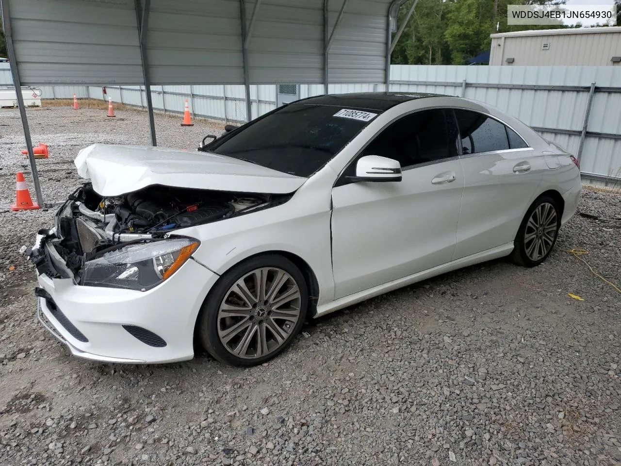 WDDSJ4EB1JN654930 2018 Mercedes-Benz Cla 250