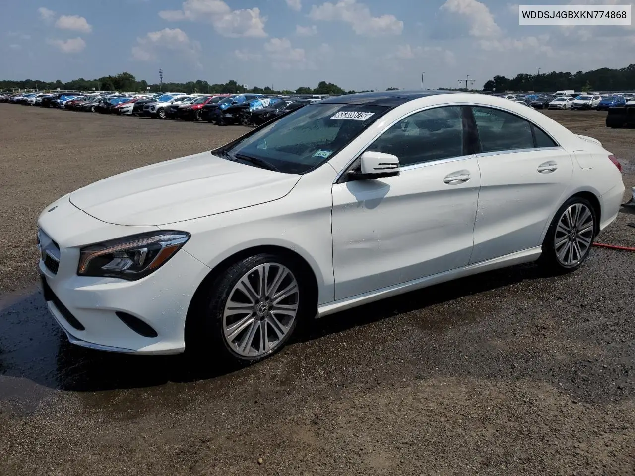 WDDSJ4GBXKN774868 2019 Mercedes-Benz Cla 250 4Matic