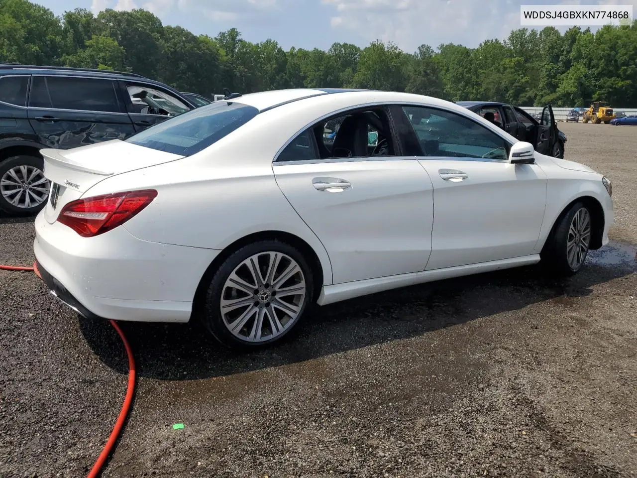 WDDSJ4GBXKN774868 2019 Mercedes-Benz Cla 250 4Matic