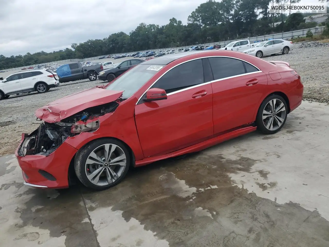 WDDSJ4EB0KN750095 2019 Mercedes-Benz Cla 250