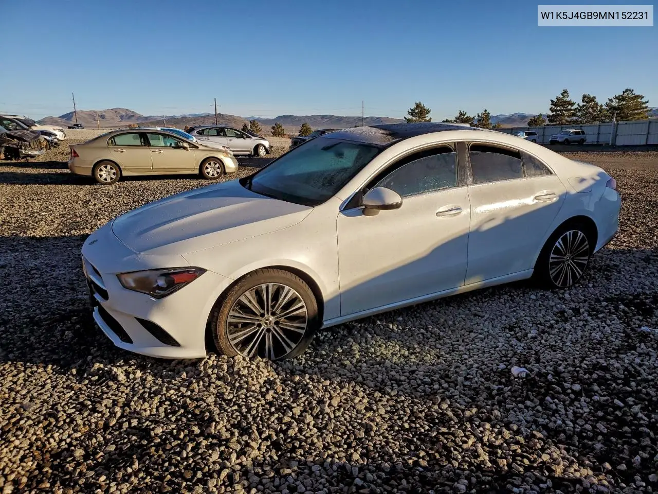 W1K5J4GB9MN152231 2021 Mercedes-Benz Cla 250