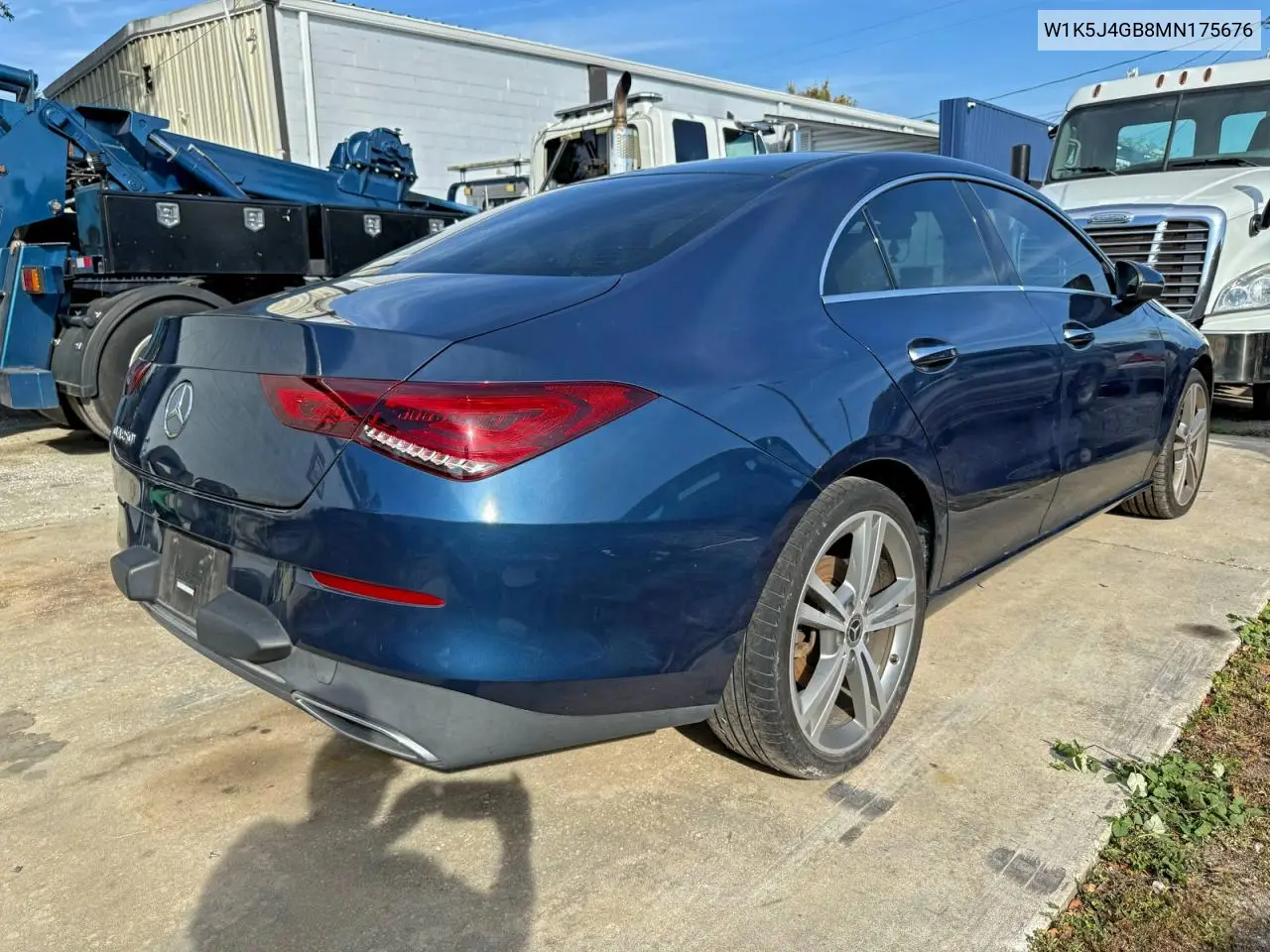 W1K5J4GB8MN175676 2021 Mercedes-Benz Cla 250
