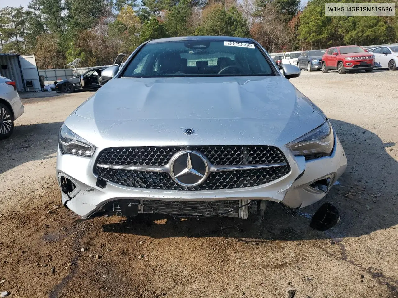 W1K5J4GB1SN519636 2025 Mercedes-Benz Cla 250
