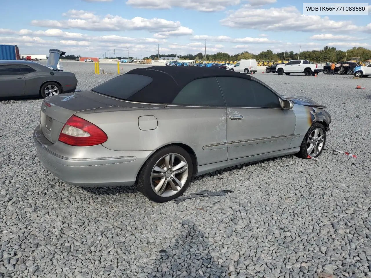 WDBTK56F77T083580 2007 Mercedes-Benz Clk 350