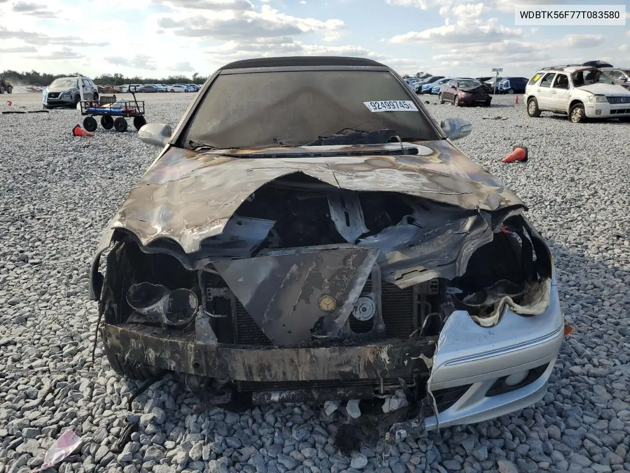 WDBTK56F77T083580 2007 Mercedes-Benz Clk 350