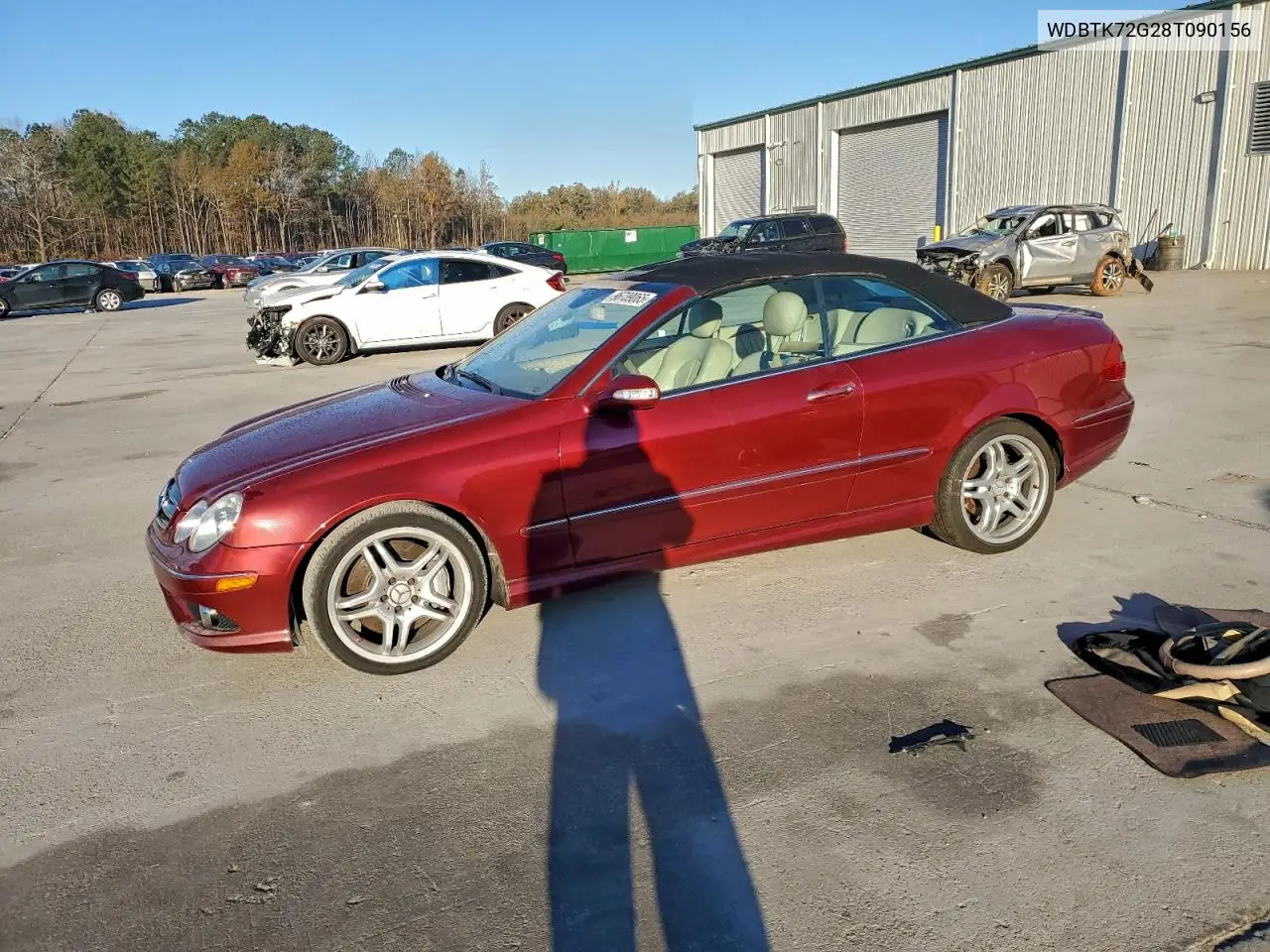 WDBTK72G28T090156 2008 Mercedes-Benz Clk 550