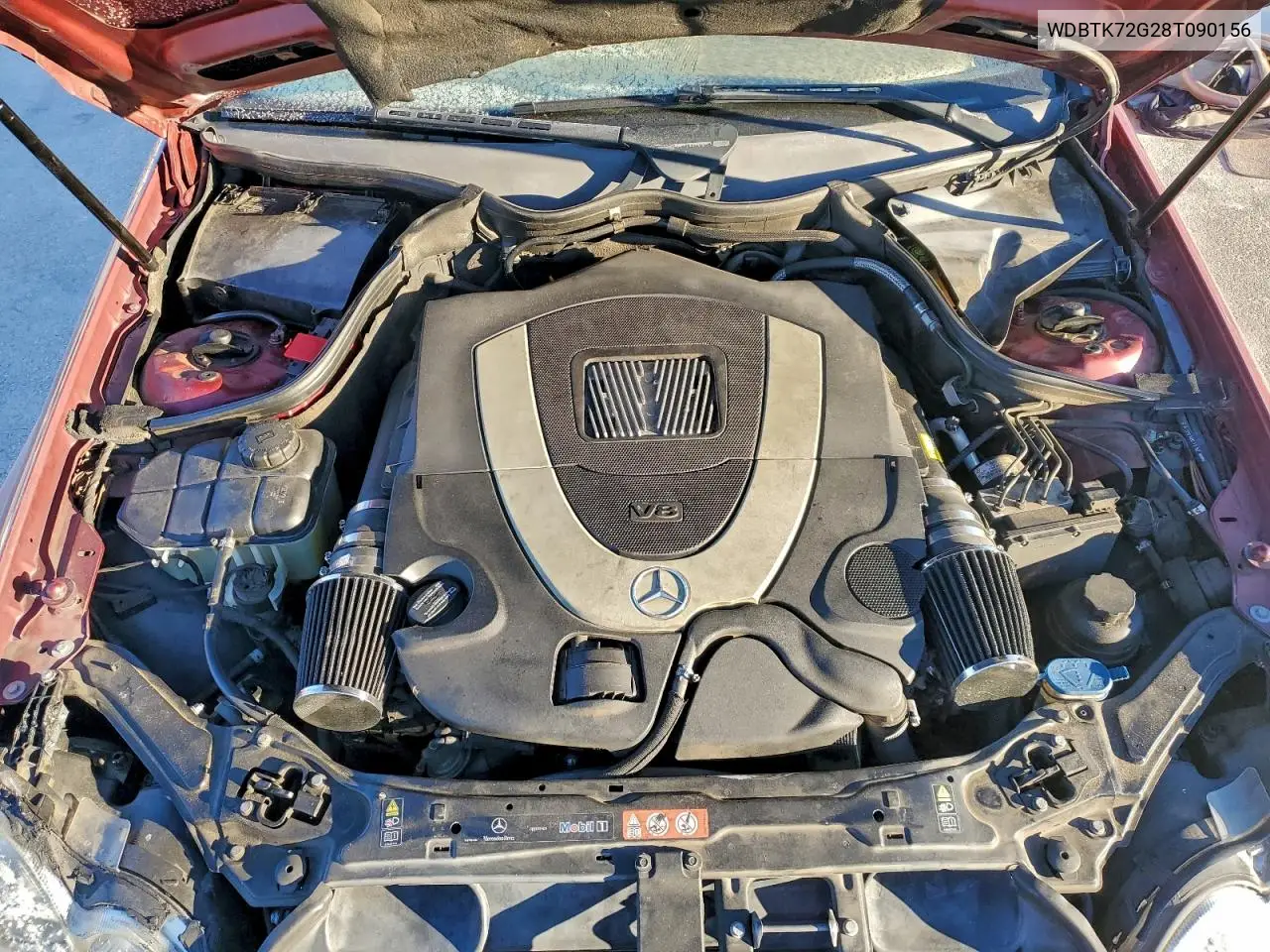WDBTK72G28T090156 2008 Mercedes-Benz Clk 550