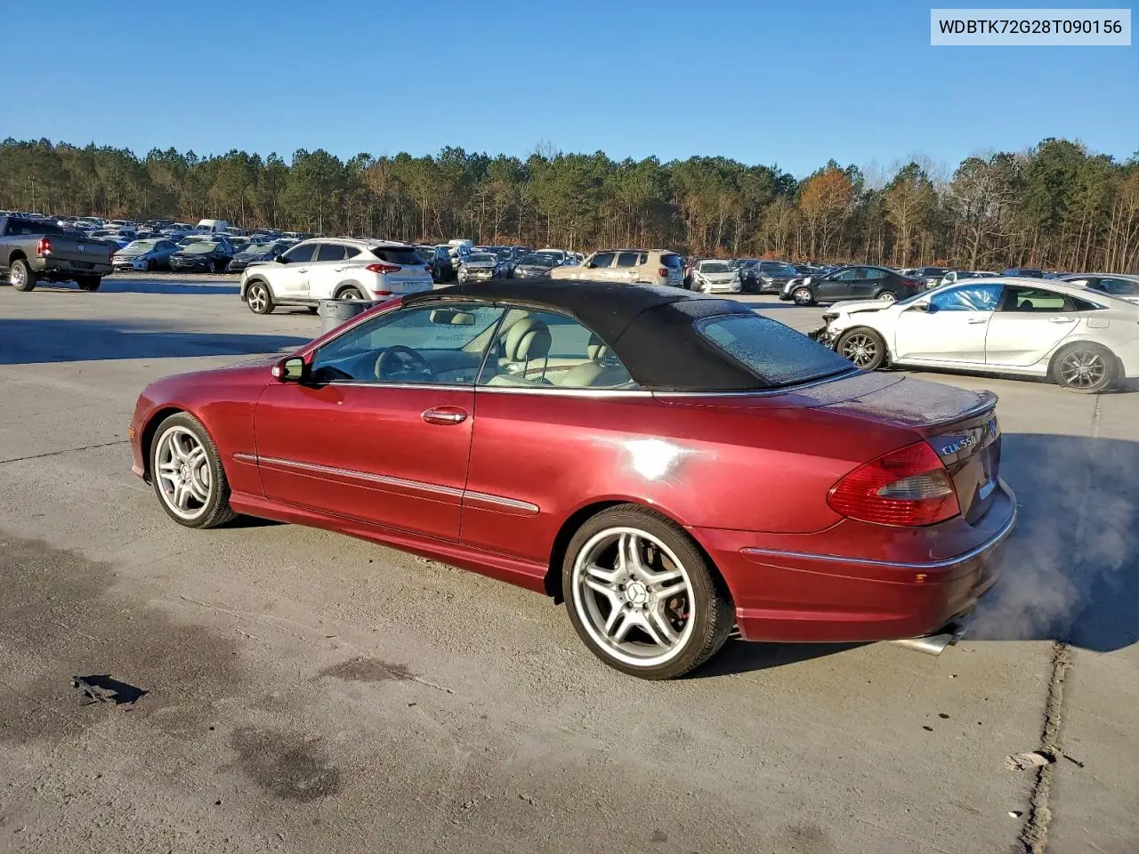 WDBTK72G28T090156 2008 Mercedes-Benz Clk 550