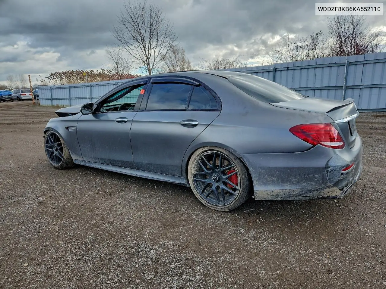 WDDZF8KB6KA552110 2019 Mercedes-Benz E 63 Amg-S 4Matic