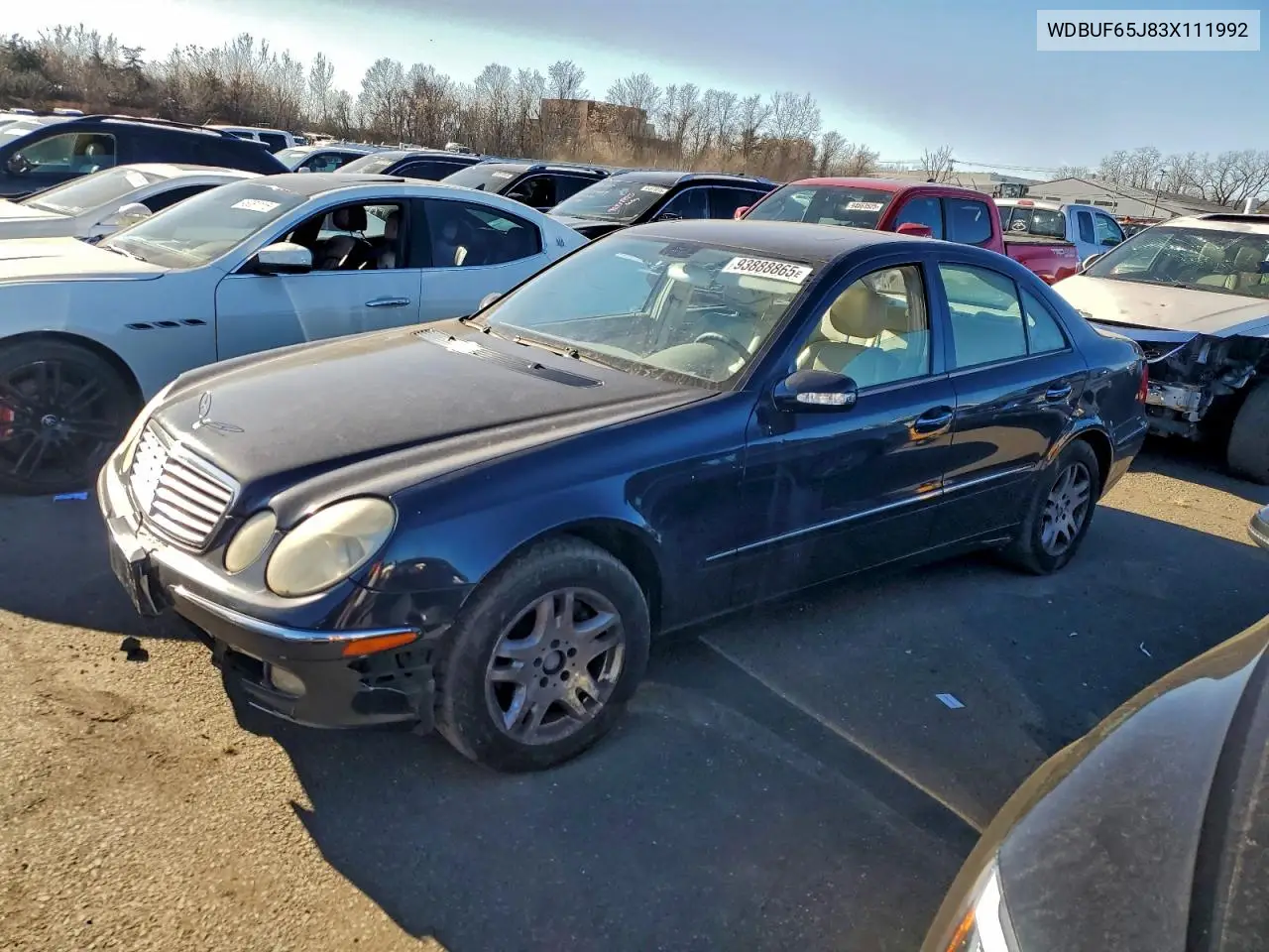 WDBUF65J83X111992 2003 Mercedes-Benz E 320