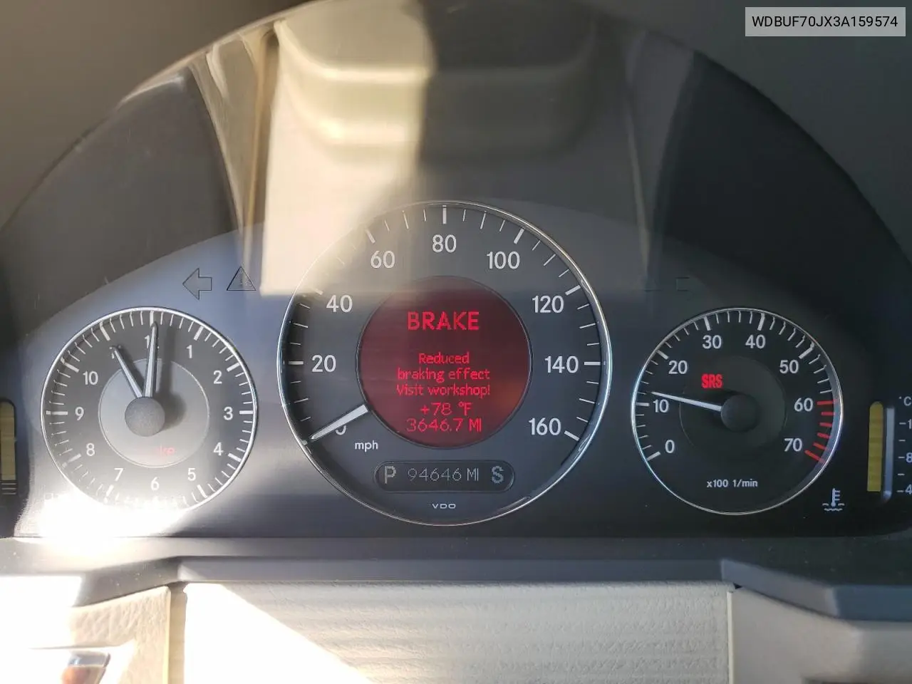 WDBUF70JX3A159574 2003 Mercedes-Benz E 500