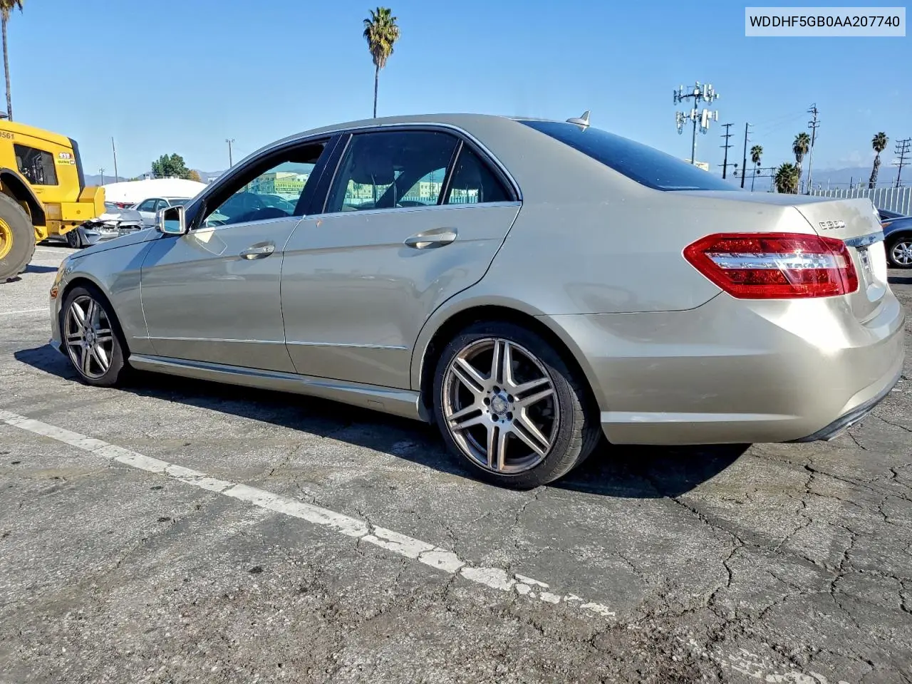 WDDHF5GB0AA207740 2010 Mercedes-Benz E 350