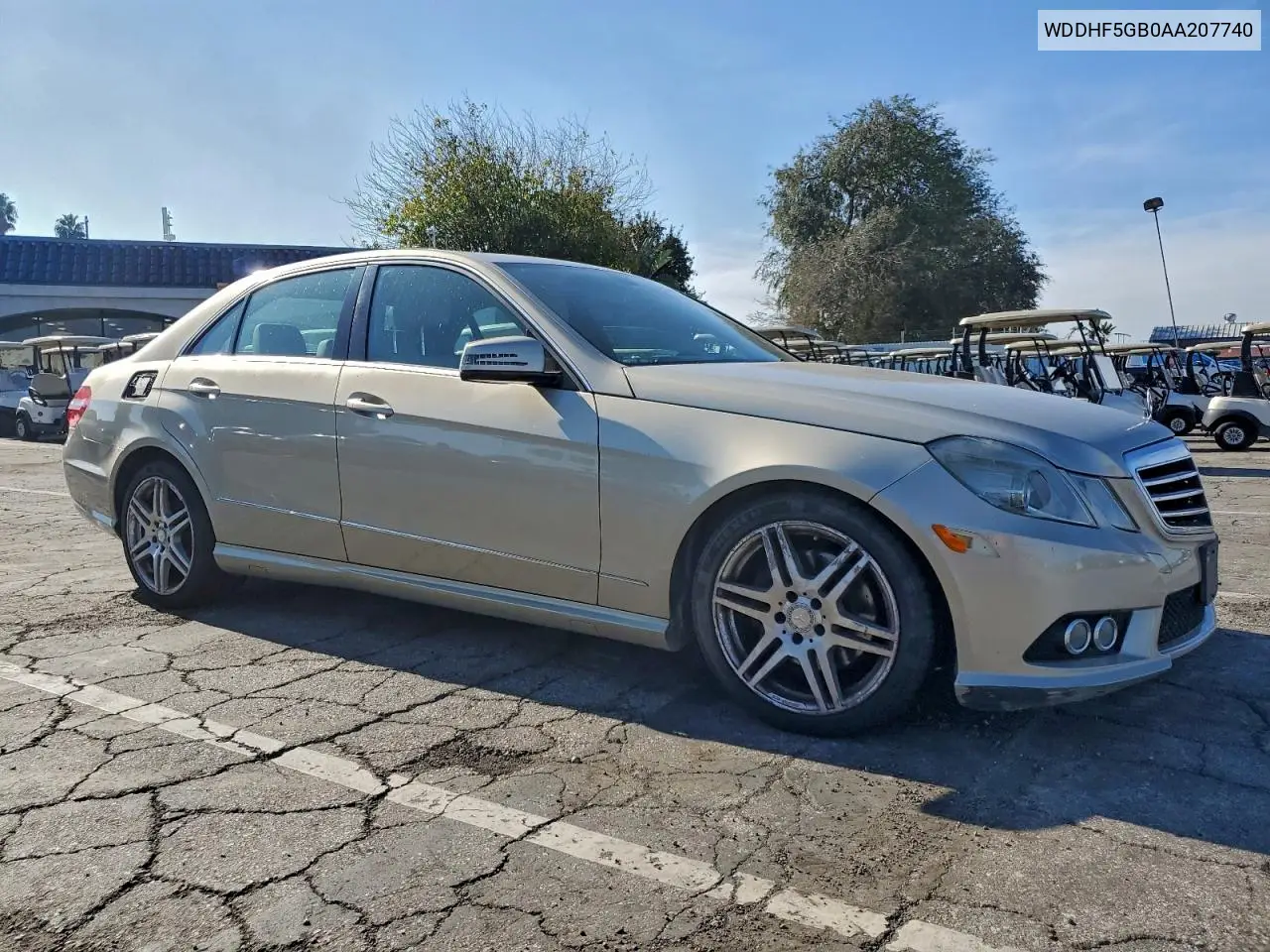 WDDHF5GB0AA207740 2010 Mercedes-Benz E 350