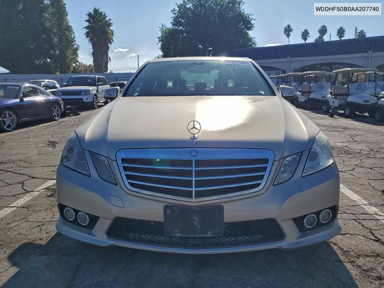 WDDHF5GB0AA207740 2010 Mercedes-Benz E 350