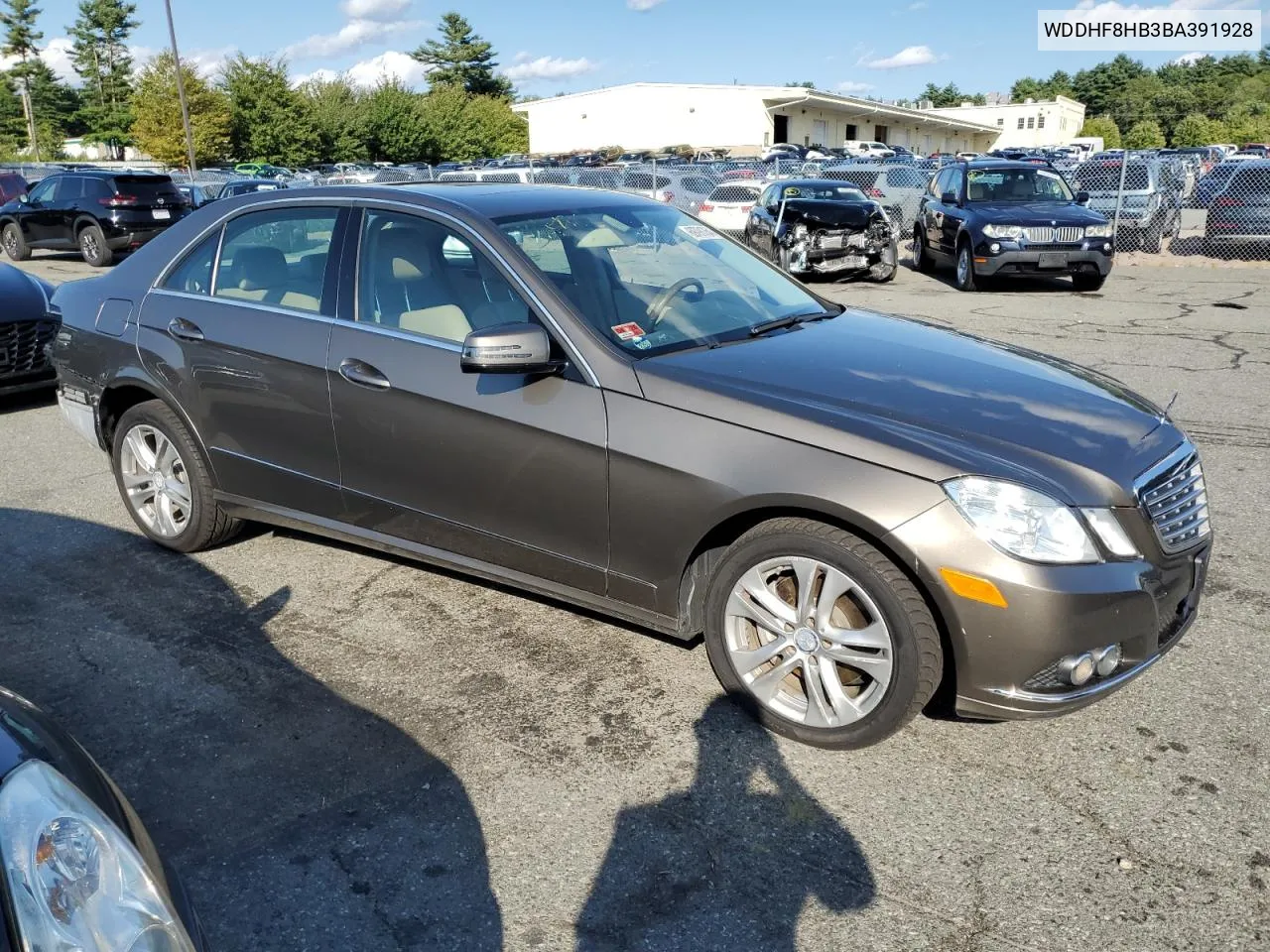 WDDHF8HB3BA391928 2011 Mercedes-Benz E 350 4Matic