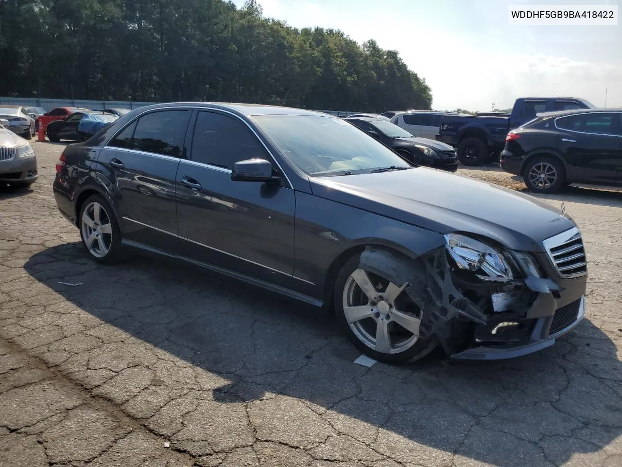 WDDHF5GB9BA418422 2011 Mercedes-Benz E 350