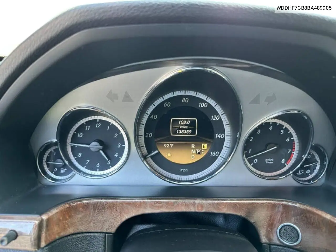 WDDHF7CB8BA489905 2011 Mercedes-Benz E 550