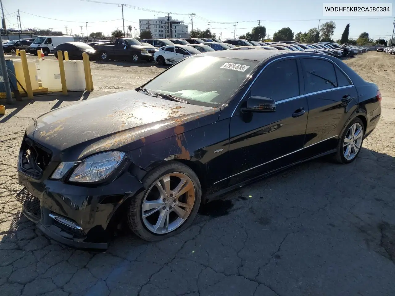 WDDHF5KB2CA580384 2012 Mercedes-Benz E 350