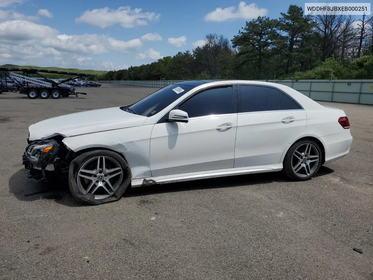 WDDHF8JBXEB000251 2014 Mercedes-Benz E 350 4Matic