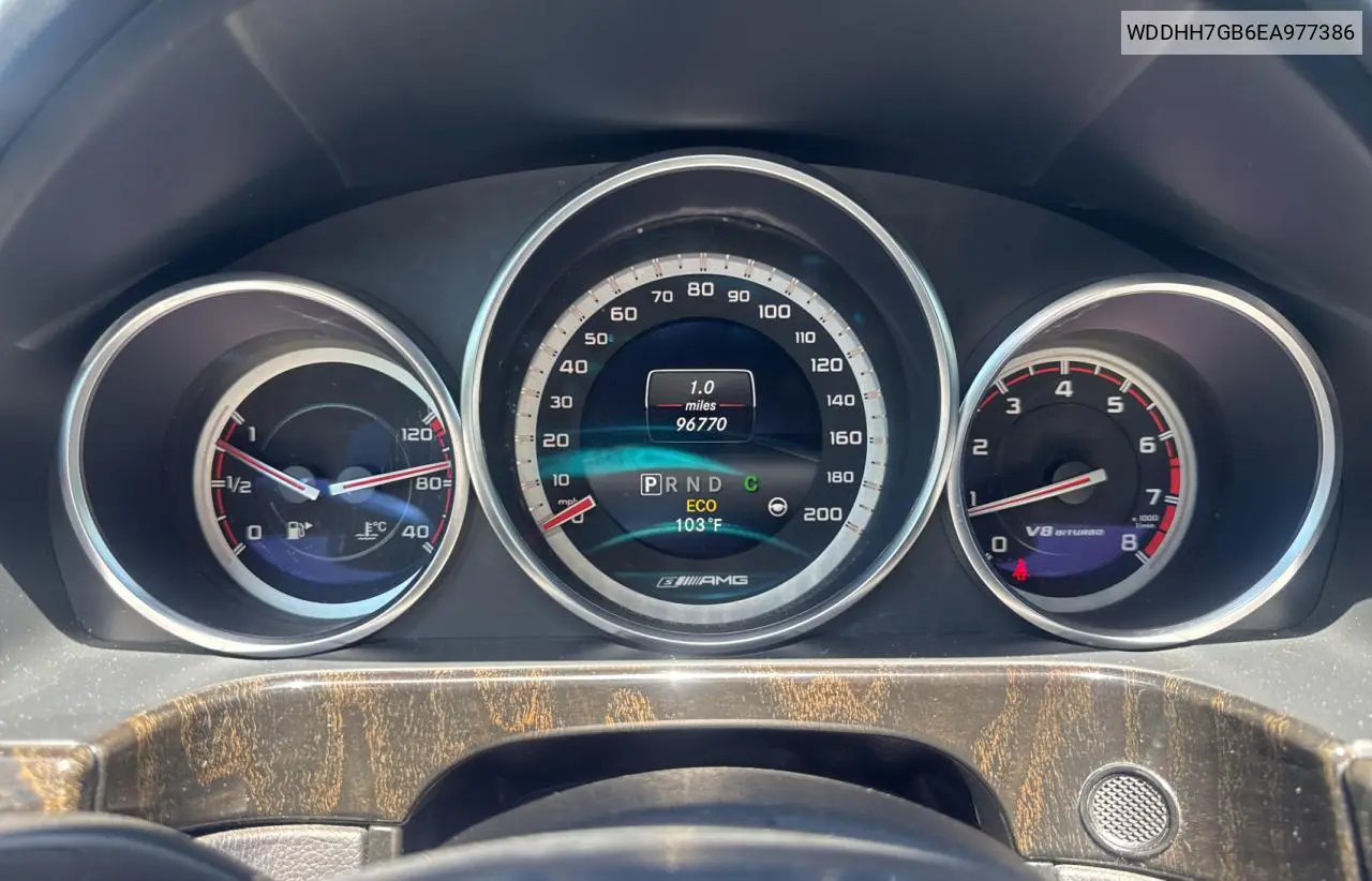 2014 Mercedes-Benz E 63 Amg-S VIN: WDDHH7GB6EA977386 Lot: 62503465
