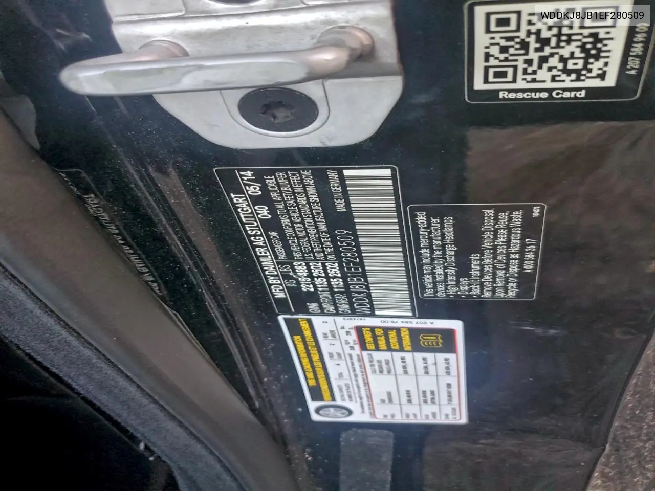 WDDKJ8JB1EF280509 2014 Mercedes-Benz E 350 4Matic
