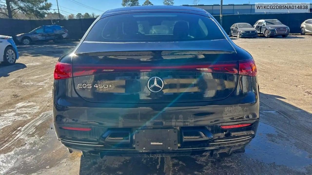 W1KCG2DB5NA014838 2022 Mercedes-Benz Eqs Sedan 450+