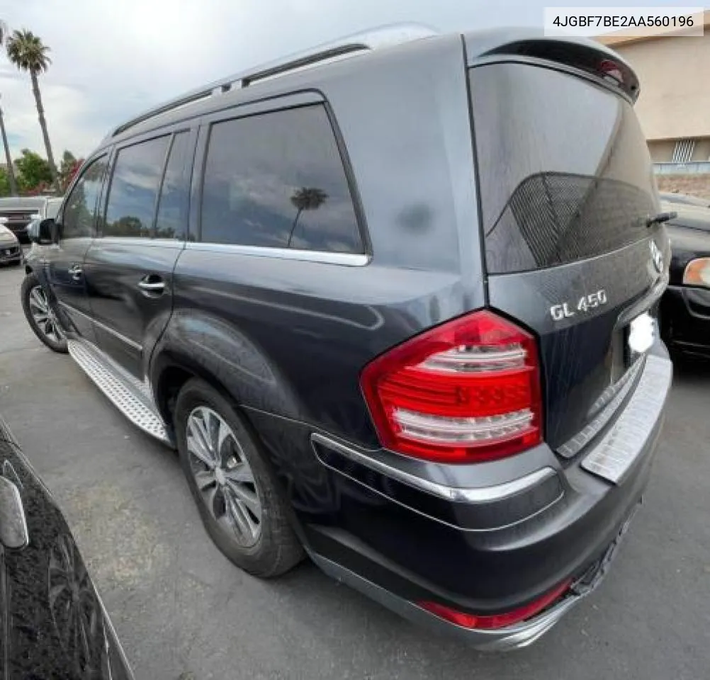 4JGBF7BE2AA560196 2010 Mercedes-Benz Gl 450 4Matic